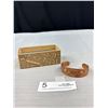 Image 2 : Newer West Coast Native Herold Jackson Elfred Copper Bracelet w/ Original Box