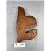Image 1 : 11" Tall Signed West Coast Native Whale Carving Alert Baby Sea