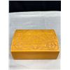 Image 2 : Very Nicely Carved Native Lidded Basket 7" X 5" X 3"