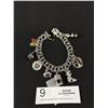 Image 2 : Very Nice Sterling Silver Charm Bracelet w/ Charms Total Weight 52 gr