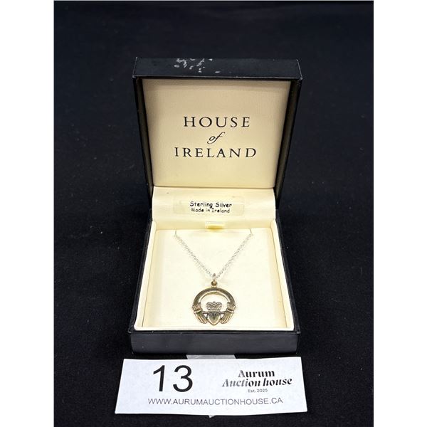 Very Nice House of Ireland Sterling Silver Necklace and Pendant