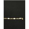 Image 2 : Very Pretty 10K Gold Bracelet w/ Stones Total Weight 5.85 gr
