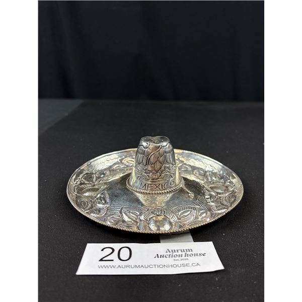 Vintage Sterling Silver Mexico Sombrero Hat Weighing 47 gr