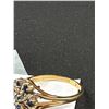 Image 2 : Very Pretty 10K Gold Ring w/ Blue Stones Weighing 3.03 gr