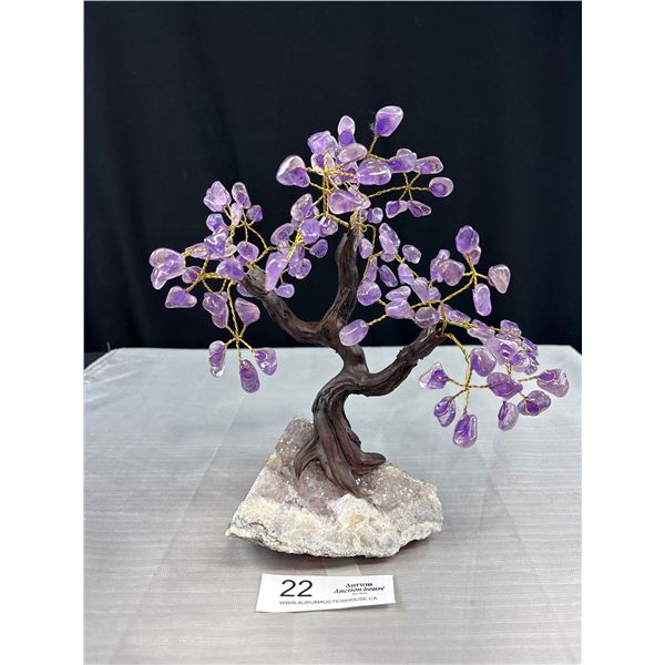 Very Nice 11" Tall Amethyst Tree