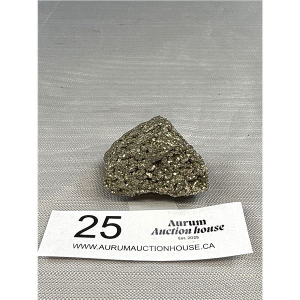 Very Nice Glittery Pyrite Rock in Holder