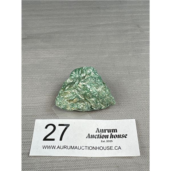 Very Pretty Fuchite Stone in Holder