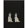 Image 2 : 2 Sterling Cat Pendants/Charms