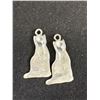 Image 3 : 2 Sterling Cat Pendants/Charms