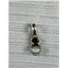 Image 2 : Nice Sterling Pendant w/ Garnet + Moonstone