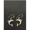 Image 2 : Pair of Sterling "Dolphin" Earrings