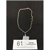 Image 1 : Sterling Ankle Bracelet w/ Heart Drop