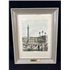 Image 2 : 2 1950s French Watercolor Pictures, by G.Lelong Each Approx 15" x 19"