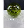 Image 3 : Large Mid Century Modern Green Glass Water Jug Approx 9" Tall