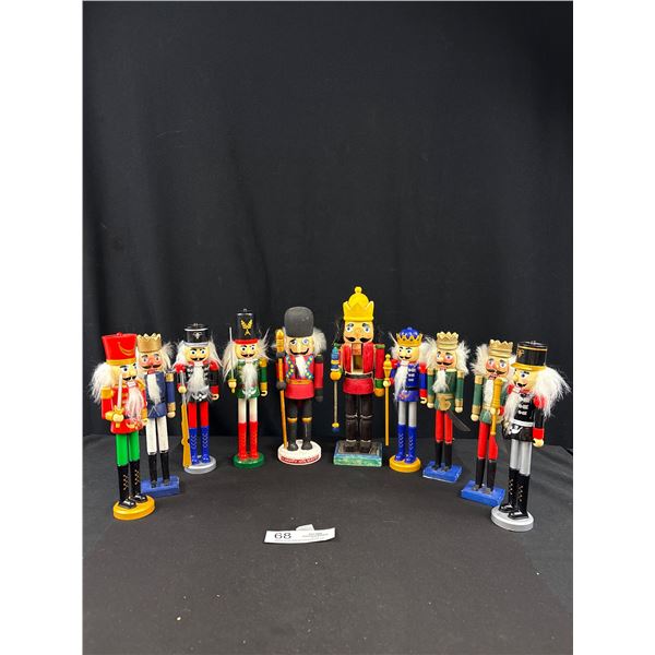 10 Nutcracker Figure, Each Approx 9" Tall