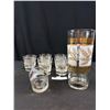 Image 3 : MCM Glass Barware - Low Ball Glasses and Decanter