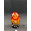 Image 4 : Vintage Nesting Russian Nesting Dolls and Handpainted Egg w/ Stand