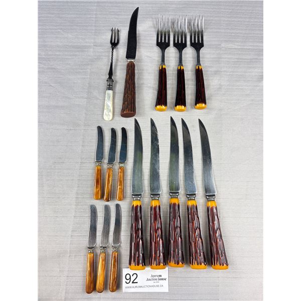 Mid Century Glo-Hill Cutlery - Includes Dinkee Knife Set