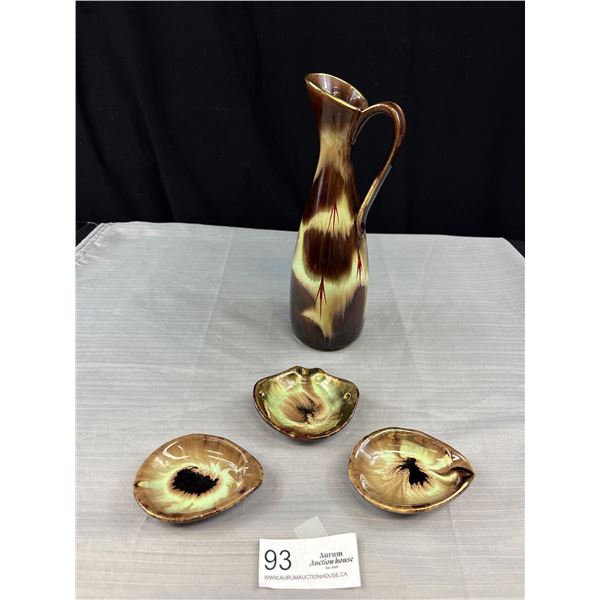 MCM West Germany Vase and Small Servers