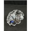 Image 3 : Gorgeous Cut Crystal Perfume Bottle, Waterford Ring Holder and Wedgwood Paperweight (Chip on Neck of