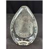 Image 5 : Gorgeous Cut Crystal Perfume Bottle, Waterford Ring Holder and Wedgwood Paperweight (Chip on Neck of
