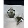Image 7 : Gorgeous Cut Crystal Perfume Bottle, Waterford Ring Holder and Wedgwood Paperweight (Chip on Neck of