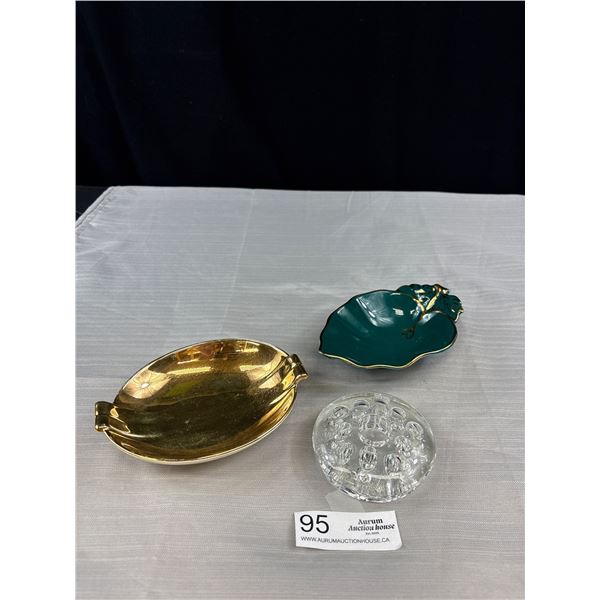 Vintage Royal Winton, Simpson Potteries and Glass Flower Frog