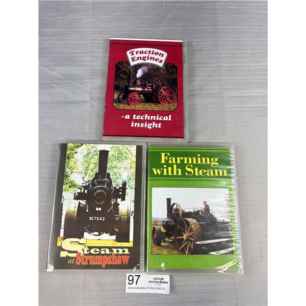 3 Vintage DVDs - Trains and Steam Engines