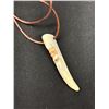 Image 2 : Vintage Hand Carved Antler Pendant - Artist Randy Swopes