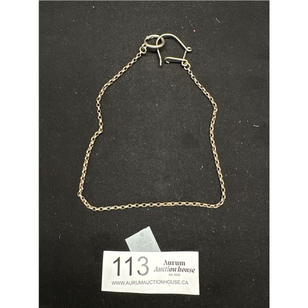Antique Silver Pocket Watch Chain C.1800s