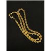 Image 2 : Vintage Gold Rope Chain Necklace Solid! Heavy
