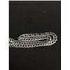 Image 3 : Heavy Large Rhodium Plated Link Necklace Solid! Quality!
