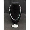 Image 1 : Vintage Crackle Glass Watermelon Clasp Bead Necklace Stunning!