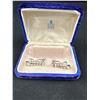 Image 2 : Vintage Simulated Diamond Bracelet + Earrings Set BIRKS Box