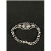 Image 4 : Vintage Simulated Diamond Bracelet + Earrings Set BIRKS Box