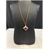 Image 1 : Antique C.1910 Edwardian Pink Faceted Crystal Necklace Exquisite!