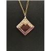 Image 2 : Antique C.1910 Edwardian Pink Faceted Crystal Necklace Exquisite!