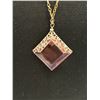 Image 3 : Antique C.1910 Edwardian Pink Faceted Crystal Necklace Exquisite!