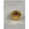 Image 2 : Gold Coin Ring Marked 1873 Solid