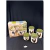 Image 1 : Style Eyes by Baum Bros, Ceramic Rooster Canisters Set of 4 Jars NEW
