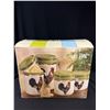 Image 4 : Style Eyes by Baum Bros, Ceramic Rooster Canisters Set of 4 Jars NEW