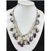 Image 3 : Vintage Polished Amethyst Stone Necklace