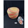 Image 1 : Weaved Basket and Zulu Beaded Doll