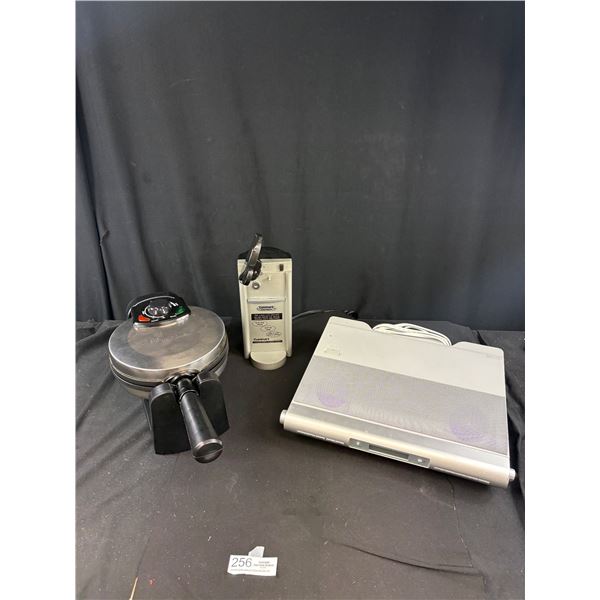 Cuisinart Waffle Maker, Can Opener and Radio/CD Player