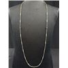 Image 2 : Vintage Sterling Silver Necklace, Extra Length 30" Marked 925 Original Patina