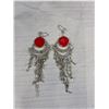 Image 3 : 3 Vintage Silver Hand Crafted Dangle Earrings