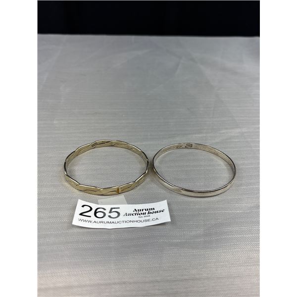 2 Mexican Silver Bangles