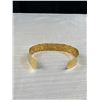 Image 3 : Hand Hammered Gold Tone Cuff Bangle