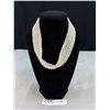 Image 1 : Beautiful Faux Pearls Choker Necklace, Self Adjustable