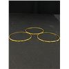 Image 3 : 3 High Carat Gold Plated Hand Crafted Bangles, Unmarked